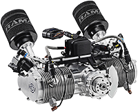 RCV DF70 Rotary Valve, Twin-Cylinder, Air Cooled, 4-Stroke Engine