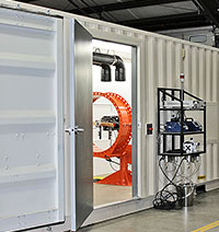 Portable engine test cells, engine testing solutions